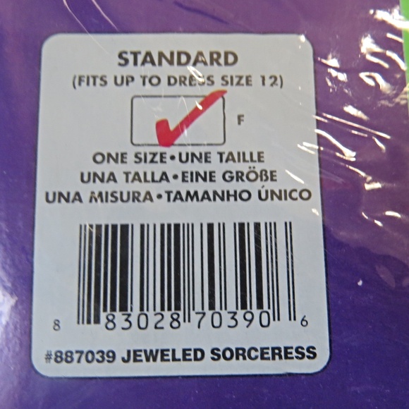 NEW Gothic Dress Jewelled Sorceress Fits up to Size up 12 - Picture 2 of 3